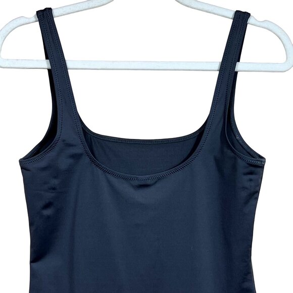 SKIMS Swim Tank Dress Gunmetal Womens Medium - Picture 7 of 12